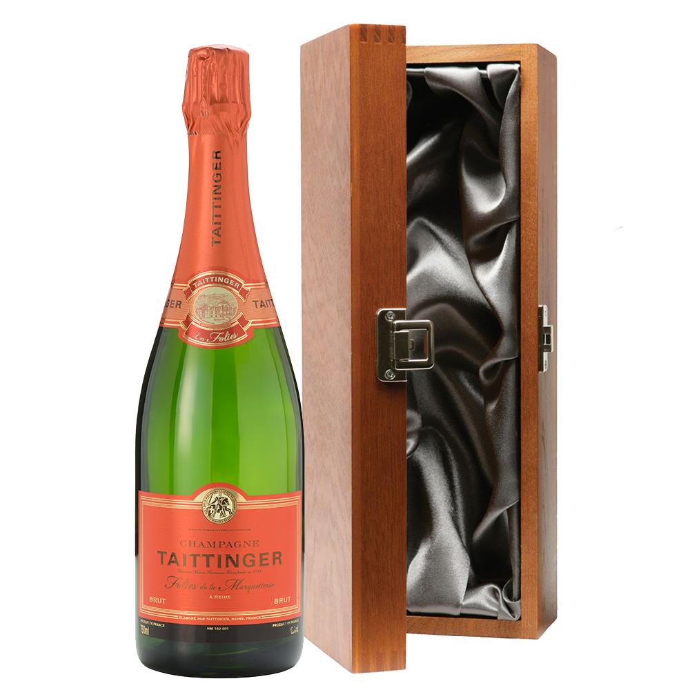 Taittinger Les Folies de la Marquetterie Champagne 75cl in Luxury Gift Box